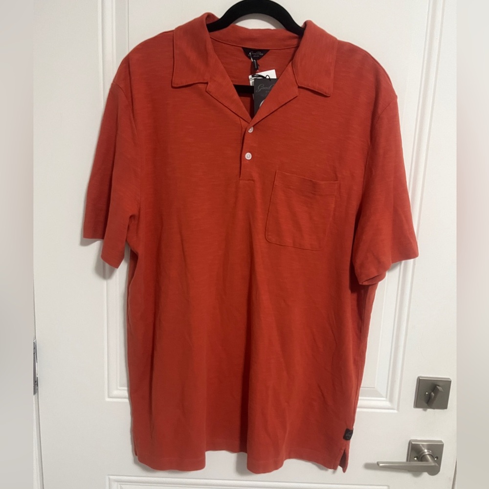 NWT - Good Man Brand Men’s Camp Collar Polo Shirt - Size XL
